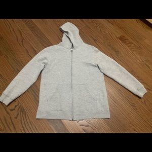 Champion Men's Fleece Full Zip Jacket, Light Grey